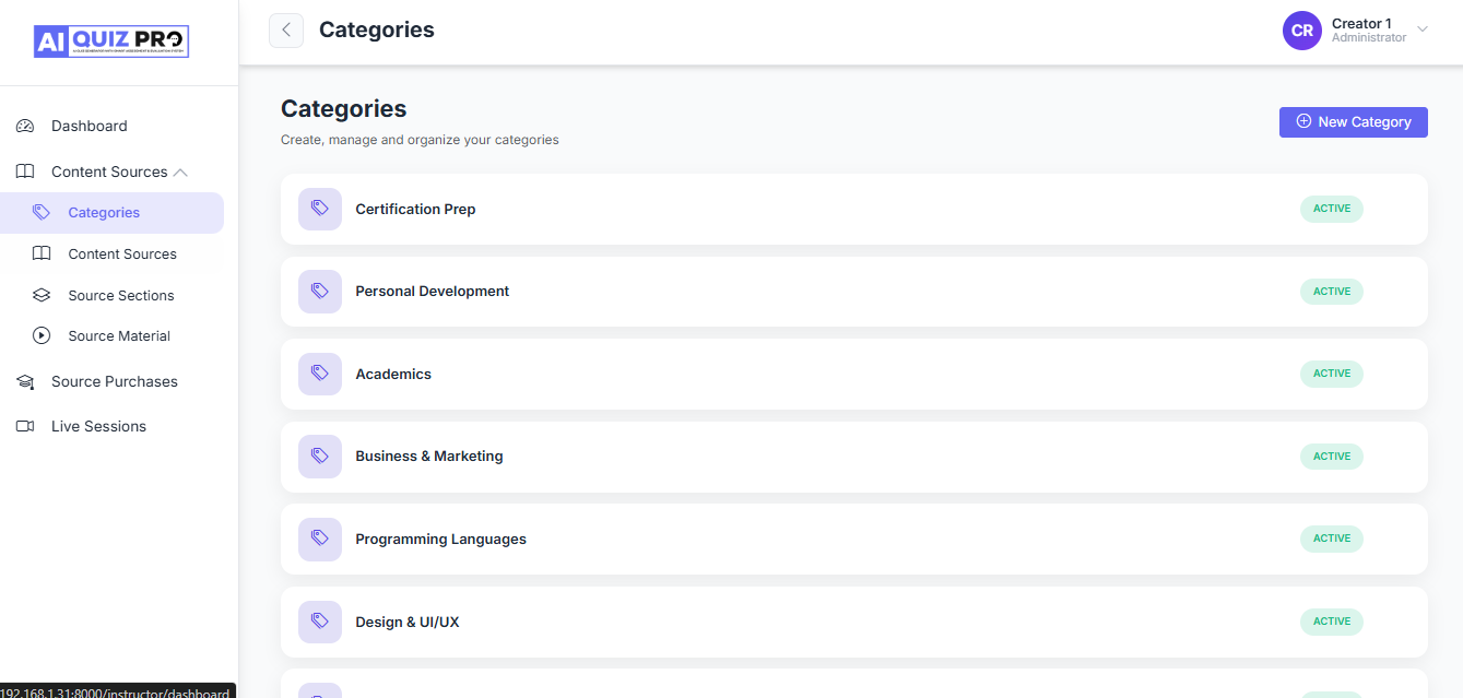 Course and Quiz Authoring Suite